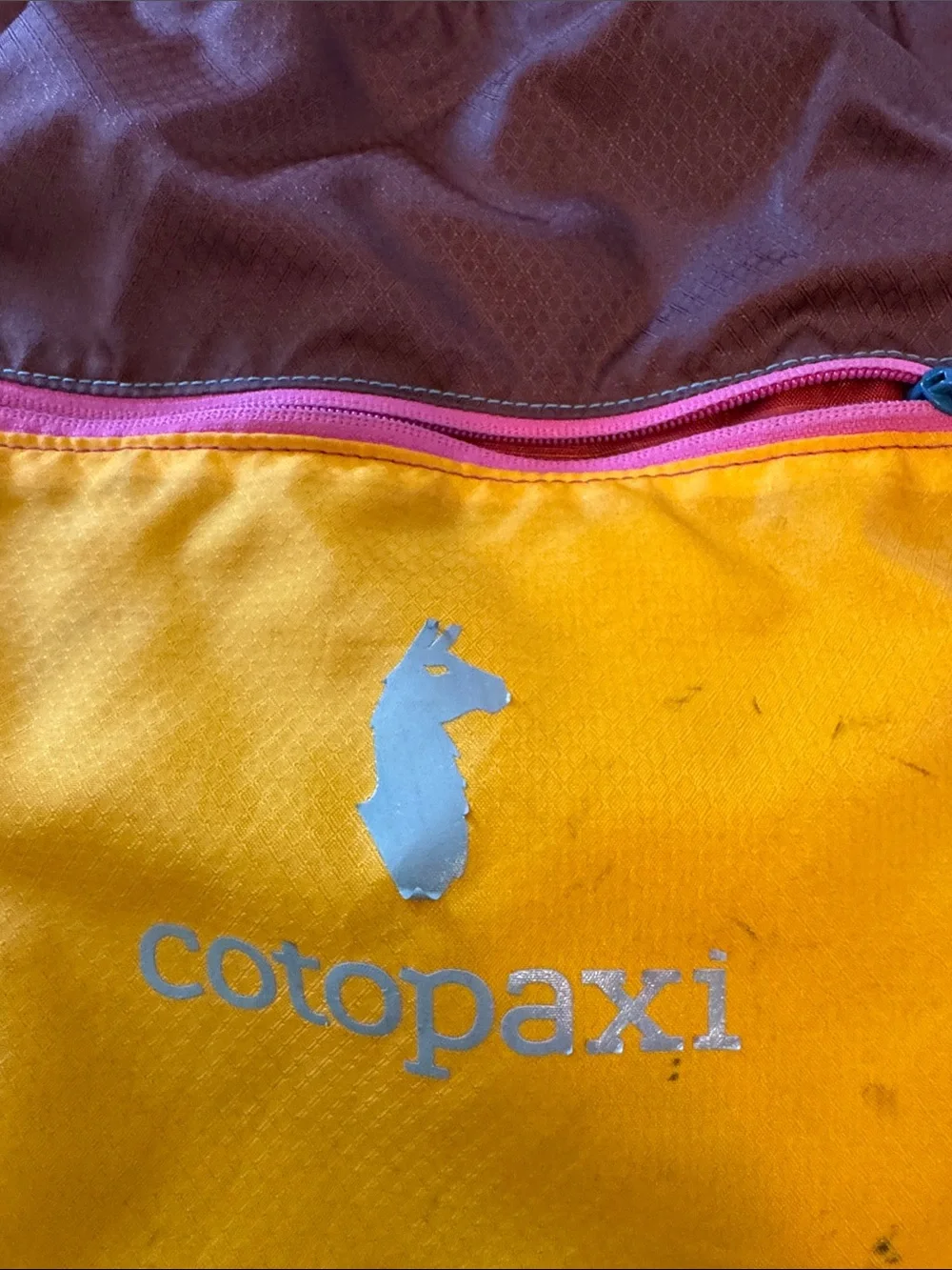 cotopaxi Colorblock Yellow, Teal & Orange hiking backpack